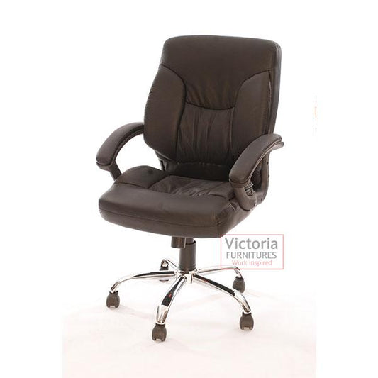 HF 459-1 - MEDIUM BACK LEATHERETTE CHAIR image 0