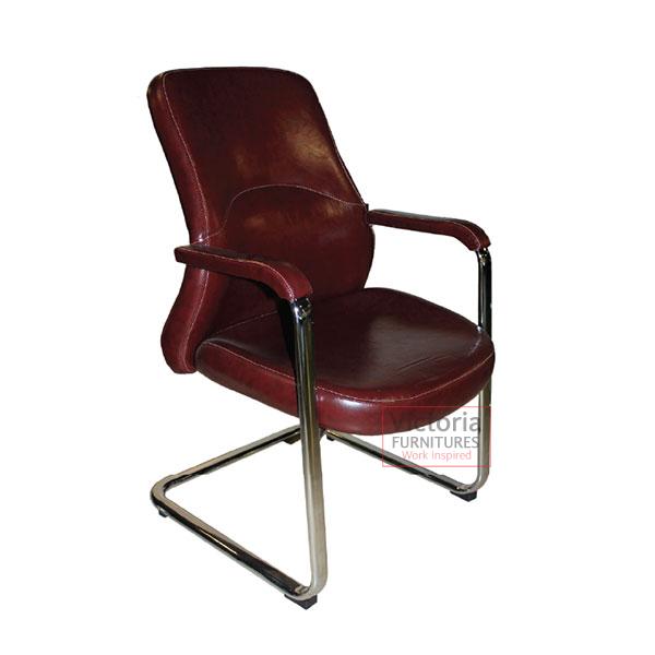 DH 021-2 - VISITORS LEATHERETTE CHAIR image 0