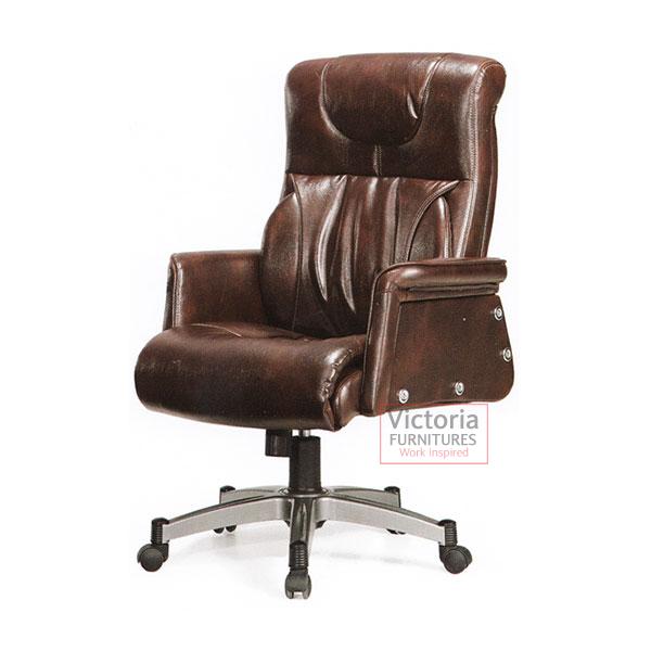 HF 549-1 - MEDIUM BACK LEATHERETTE CHAIR image 0