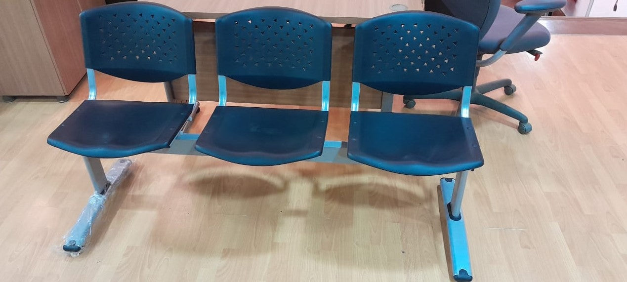 Gang3P – 3seater bench (Plastic only) image 0