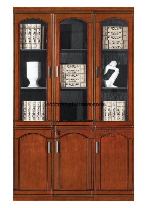 N25-C - 3 DOOR WOODEN OFFICE CABINET image 0