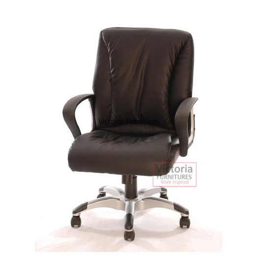 HF 472-1 - MEDIUM BACK LEATHERETTE CHAIR image 0