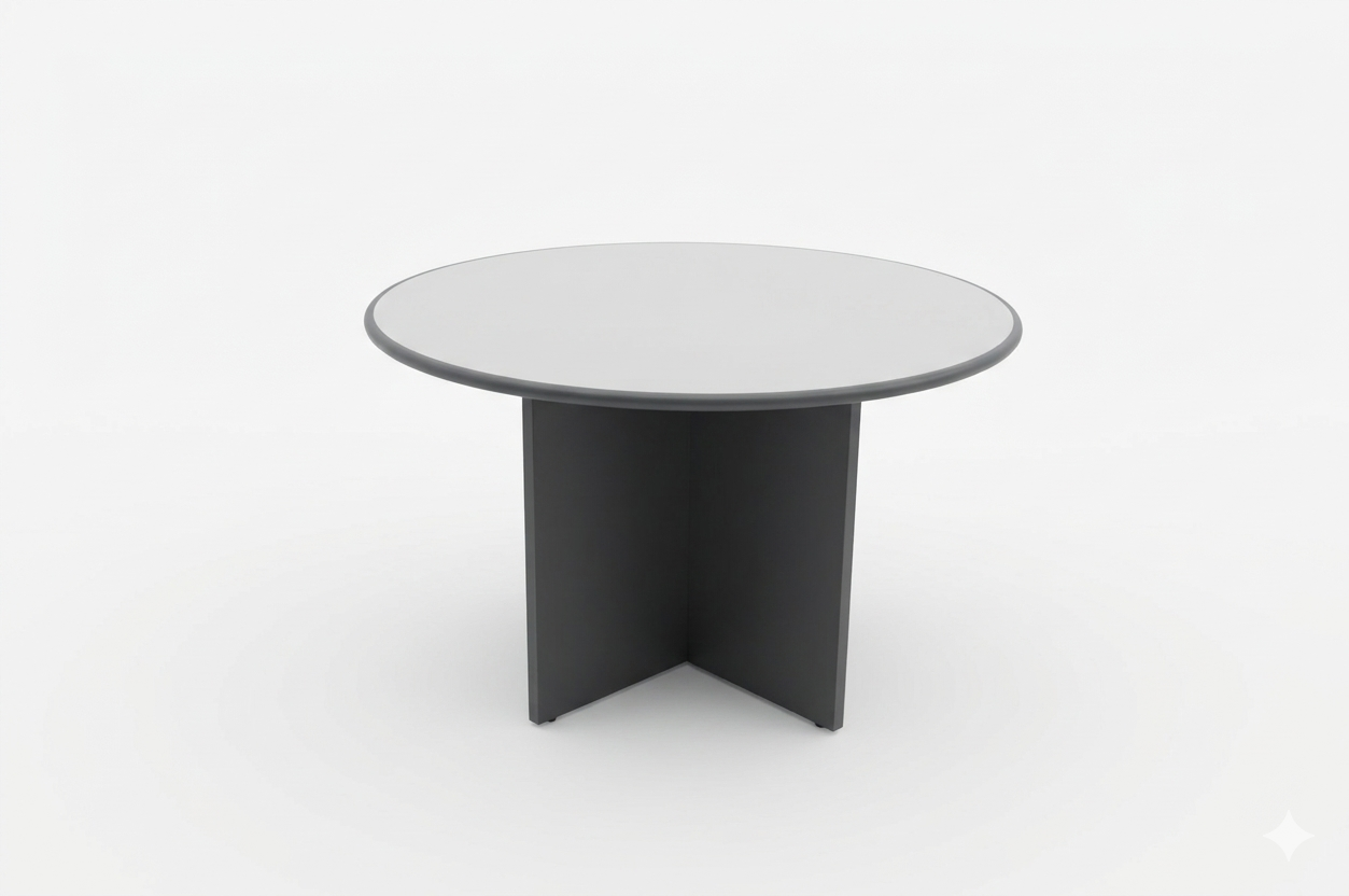 Round Meeting Table - Grey