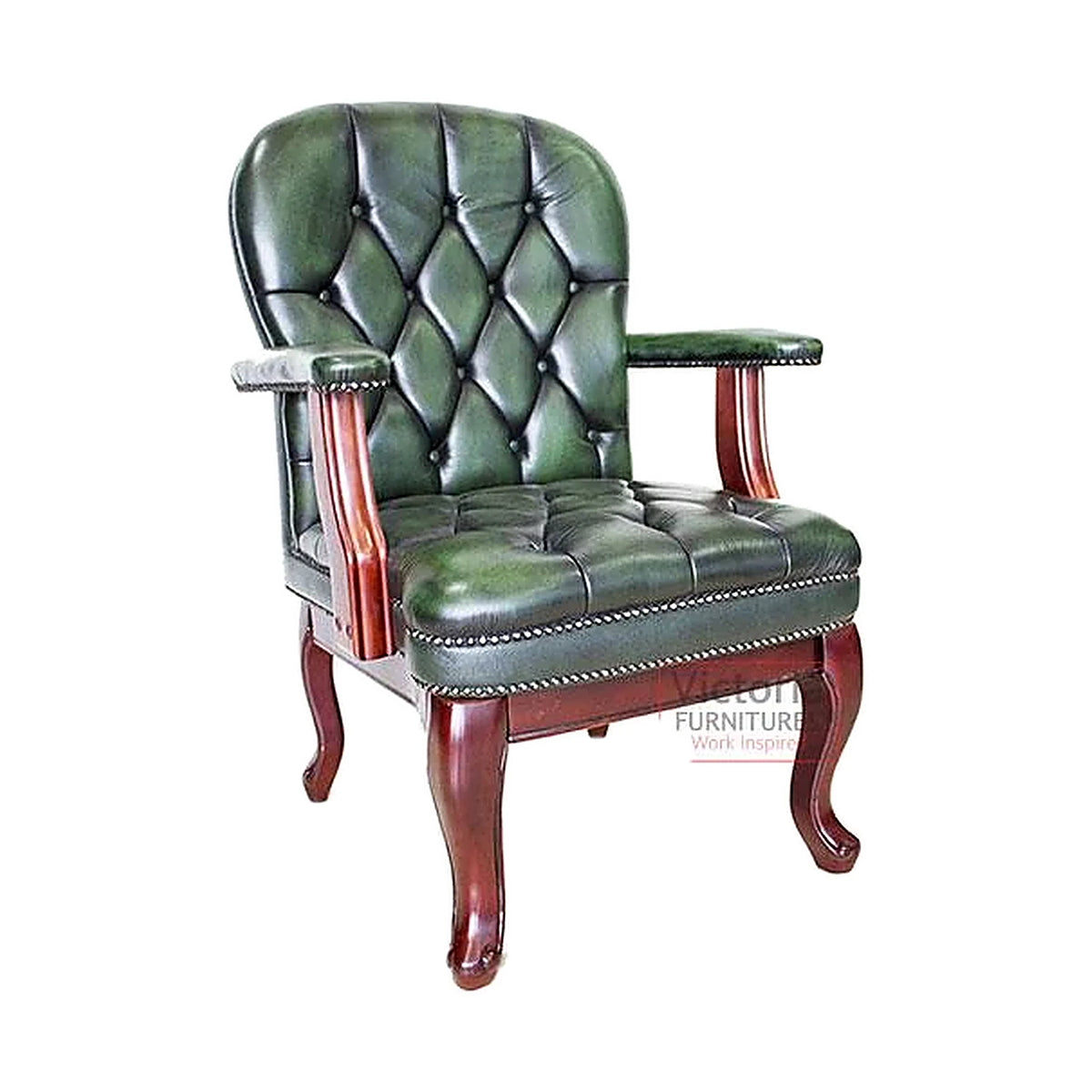 Antique 4-Leg Chair – Leather – GVC137-2