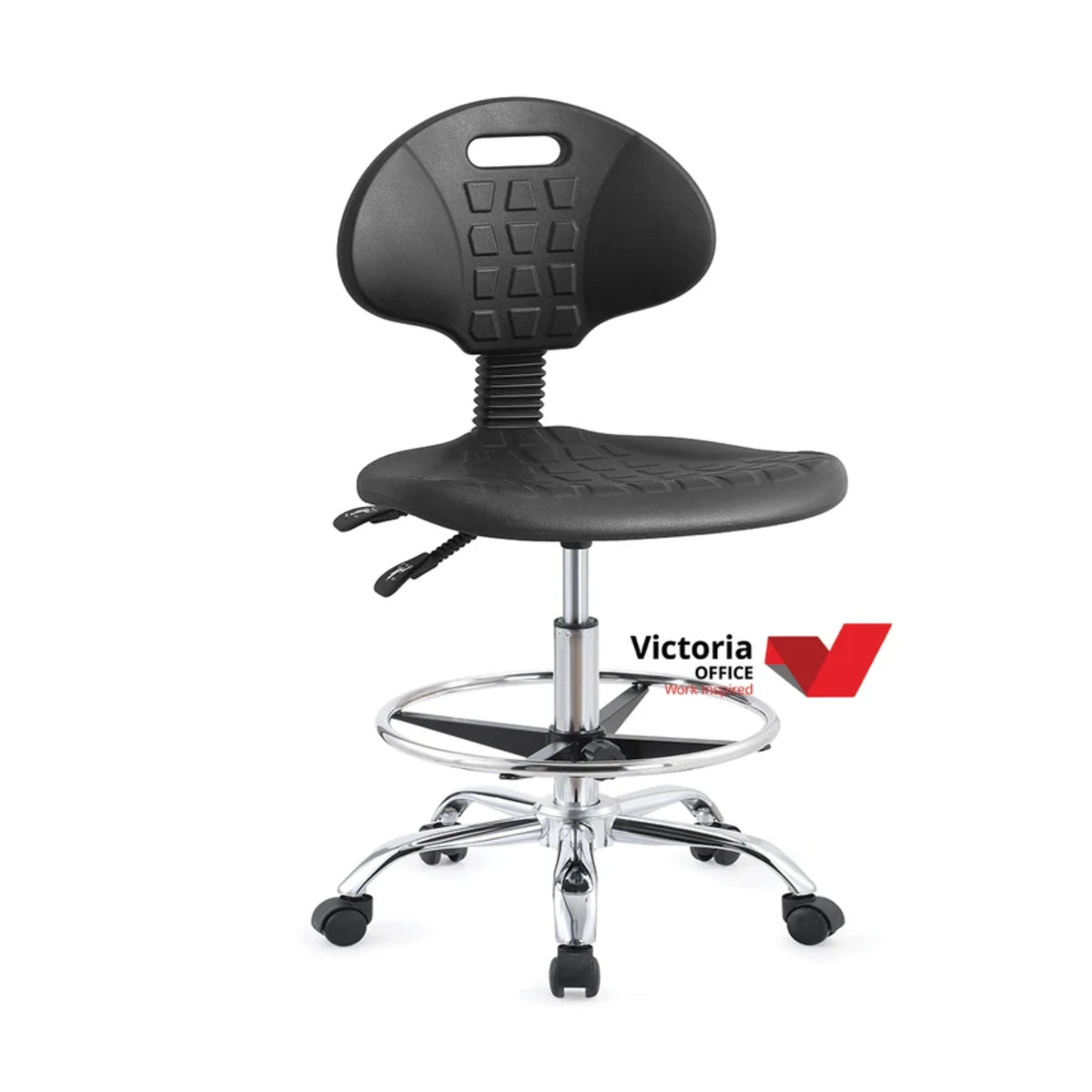 Office Chair – PU Leather, Black – SL009