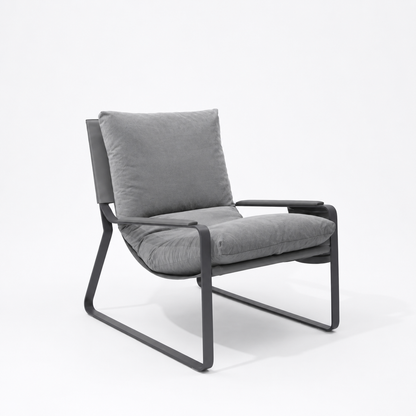 PU Leather Breakout Chair 3581# in Grey – view 2
