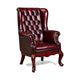 Antique 4-Leg Chair – Leather – VC151