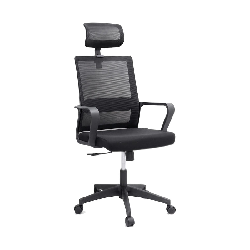 High-Back Office Chair – Mesh, Black – A729