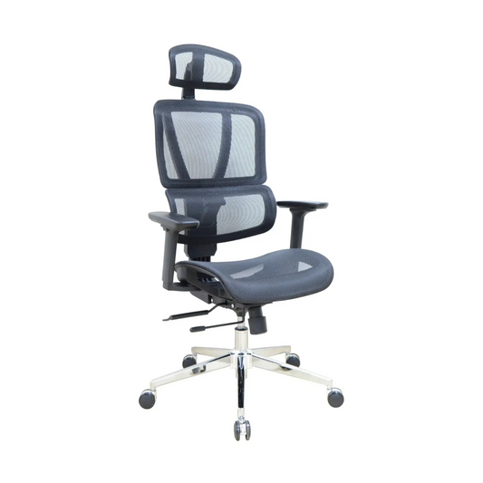 High-Back Office Chair – Mesh, Black – FLEXON-MP