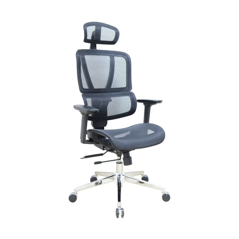 High-Back Office Chair – Mesh, Black – FLEXON-MP