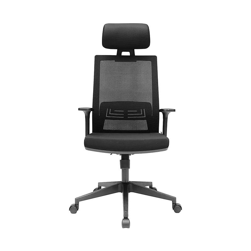 High-Back Swivel Office Chair – Mesh, Black – LIN905A