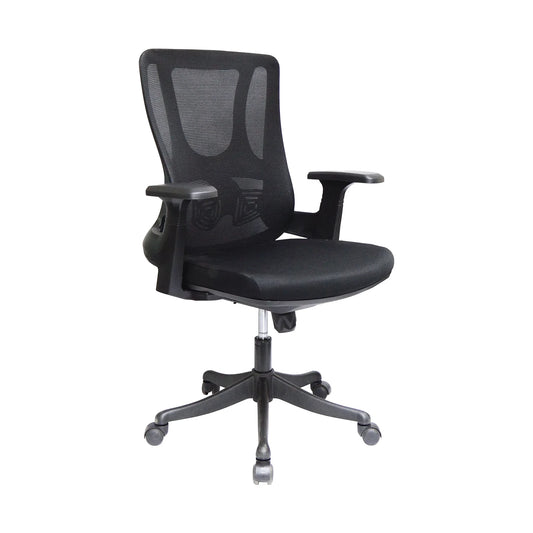 High-Back Swivel Office Chair – Black – TOBE-H