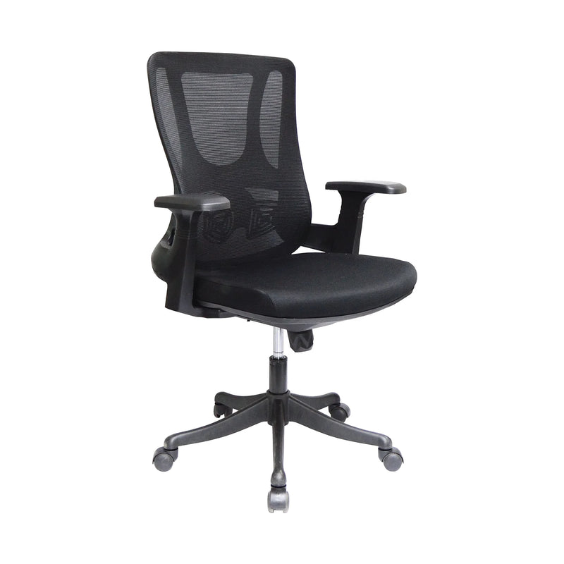 High-Back Swivel Office Chair – Black – TOBE-H