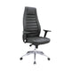 High-Back Office Chair – PU Leather, Black – D-007A