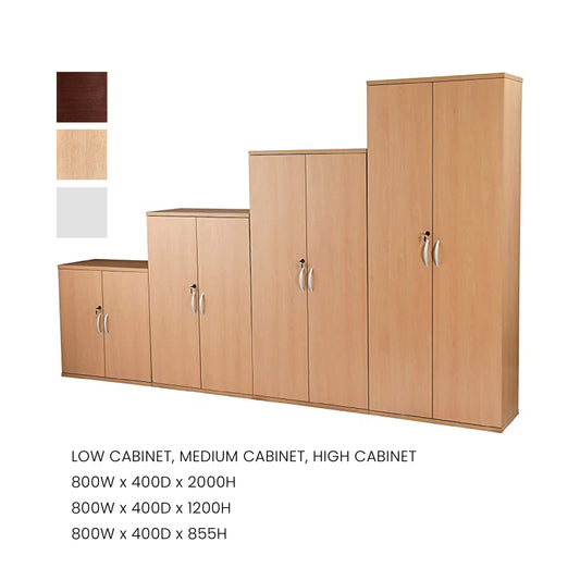 Low Cabinet, Medium Cabinet, High Cabinet