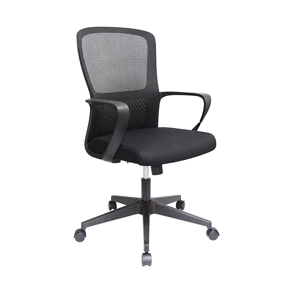 Medium-Back Swivel Office Chair – Mesh, Black – M3177