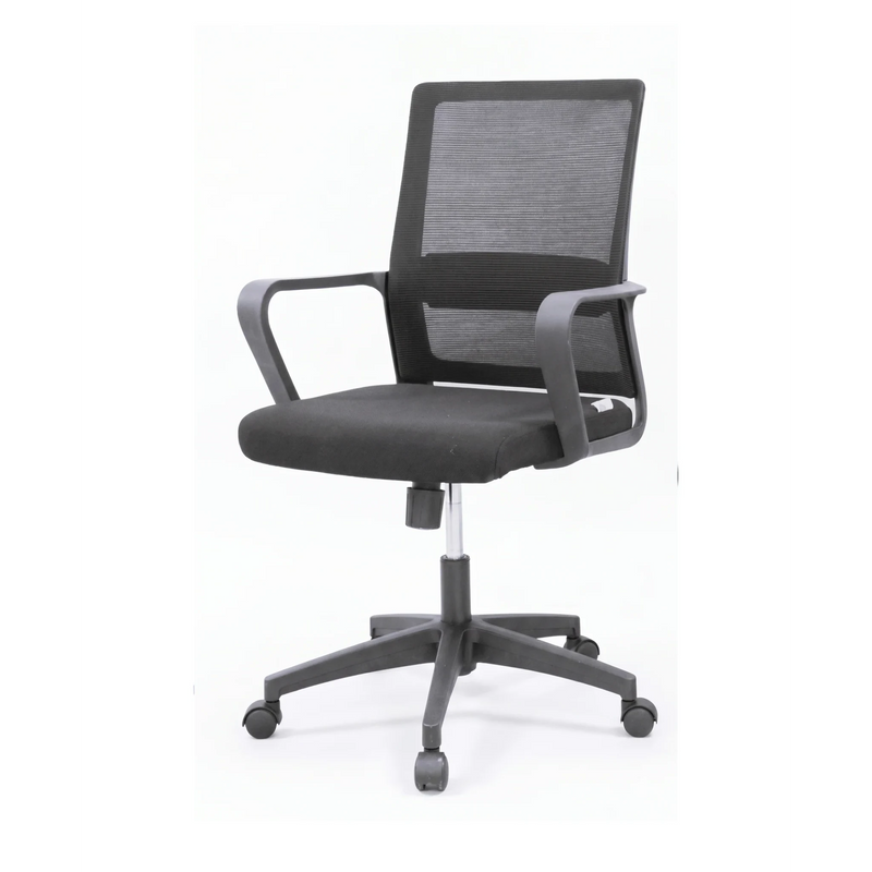 Medium-Back Office Chair – Mesh, Black – B729