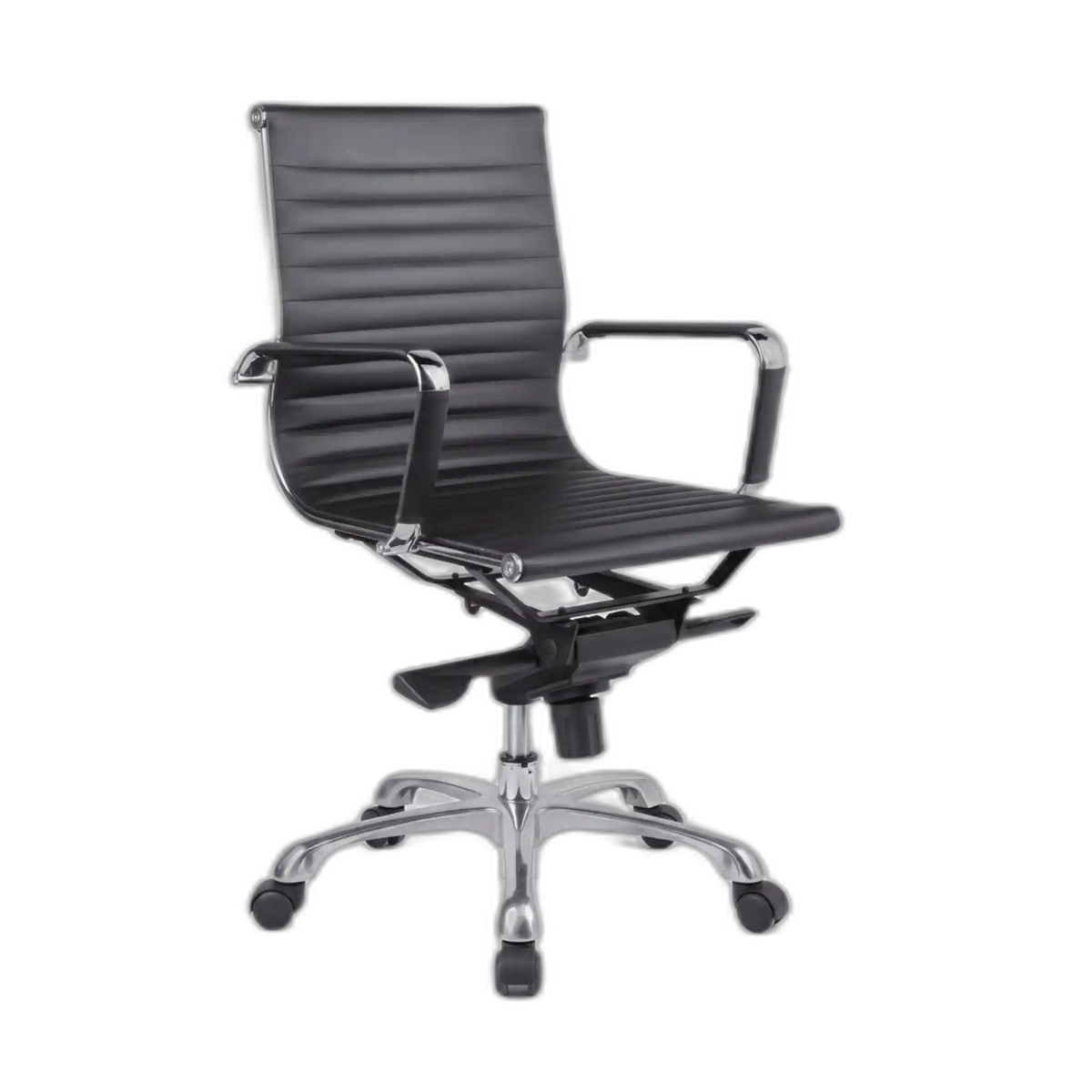 Medium-Back Swivel Office Chair – PU Leather – SUNNY ML