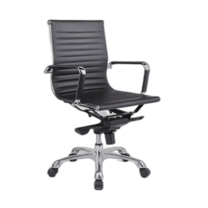Medium-Back Swivel Office Chair – PU Leather – SUNNY ML