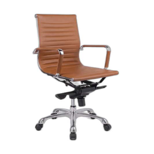 Medium-Back Swivel Office Chair – PU Leather – SUNNY ML