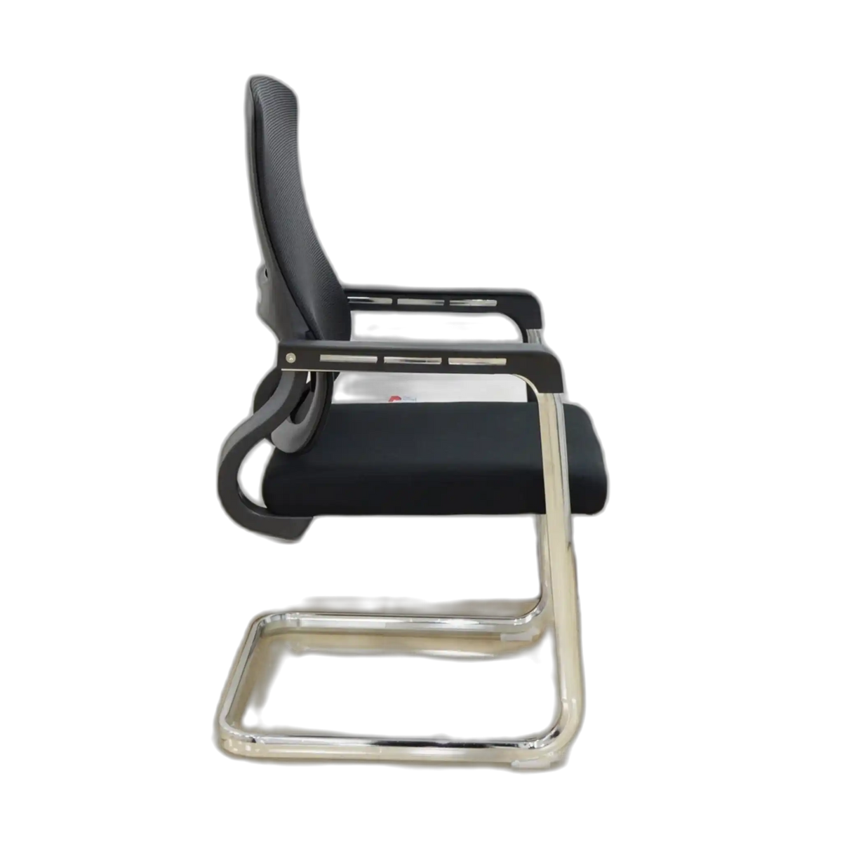 Visitor Cantilever Chair – Mesh, Black – LJ306C