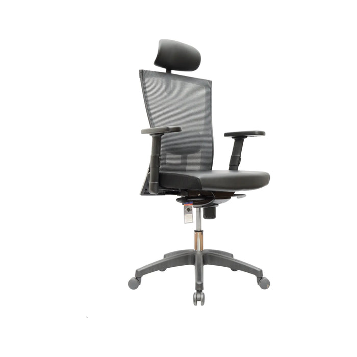 High-Back Office Chair – Mesh, Black – AMG-110