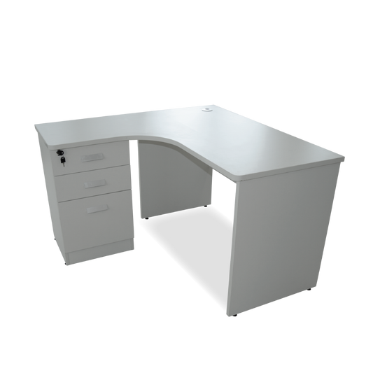 ML-W51212-12F I L-Shaped Desk with drawers image 0