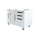 Desk return in metal with sliding door cabinet and drawer unit lockabl - CC-KD10