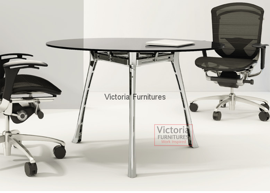 FLX-GE-10CR - BLACK TOP ROUND TABLE image 0