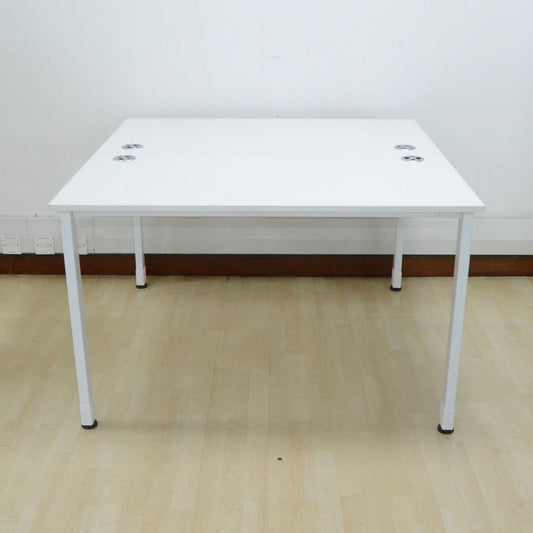 BIG TT 1212 I 2-Seater Workstation I White image 0