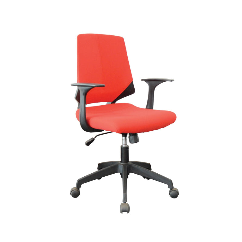 Padded chair with fixed arms Colours:Red/Grey/Blue/Yellow - 3119-7